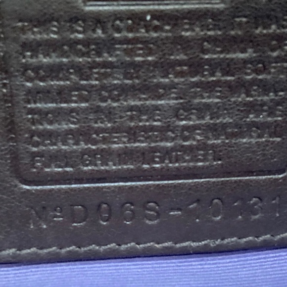 COACH D06S-10131 Chelsea BROWN Pebbled Leather Bag w/ Turn Lock - Picture 7 of 8